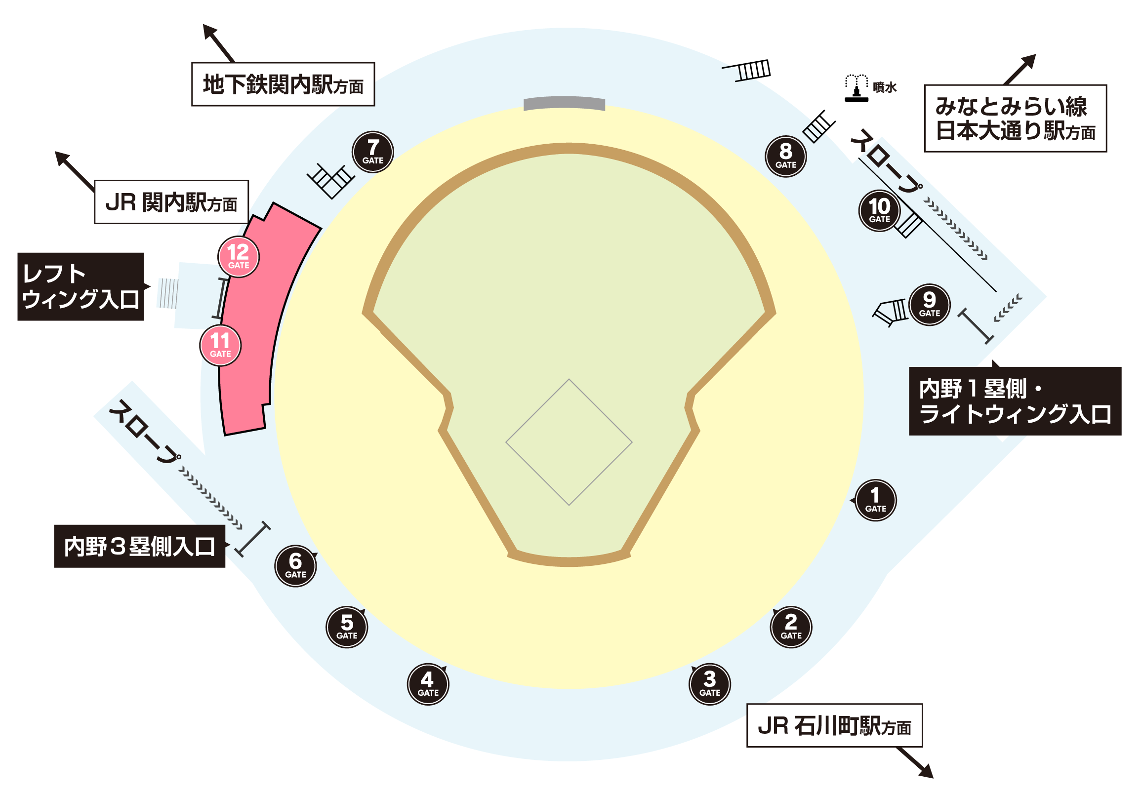 入場ゲート案内マップ